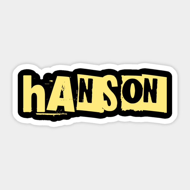 Hanson Sticker by makram